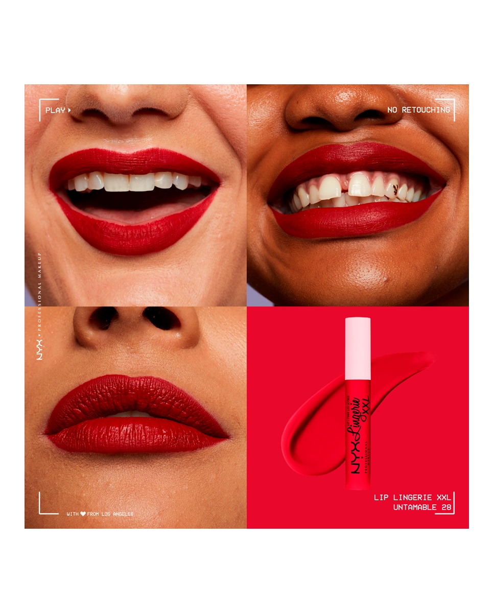 Barra De Labios Lip Lingerie XXL Nyx Professional Makeup - 28 Untamable 4 ml 28 Untamable-4