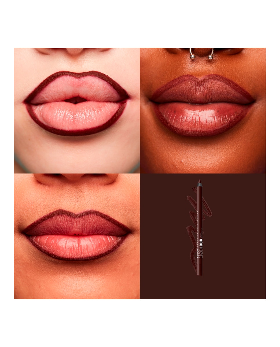 Lápiz de labios Line Loud NYX Professional Makeup - 35 No Wine-ing 35 No Wine-ing-6