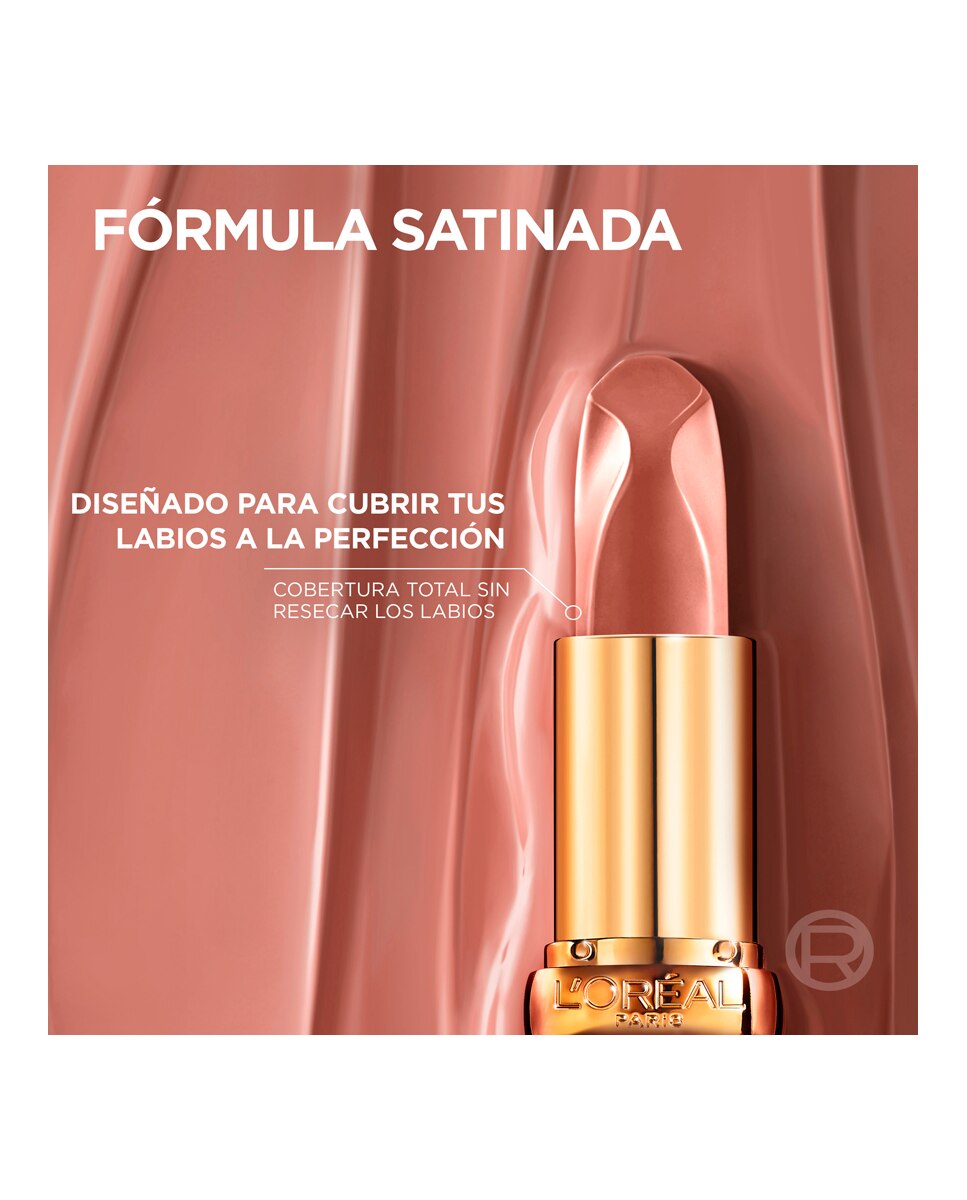Imagen 5 de Barra De Labios Color Riche Nudes Of Worth Satinado L'Oréal Paris - 540 NUDE UNSTOPPABLE 540 NUDE UNSTOPPABLE