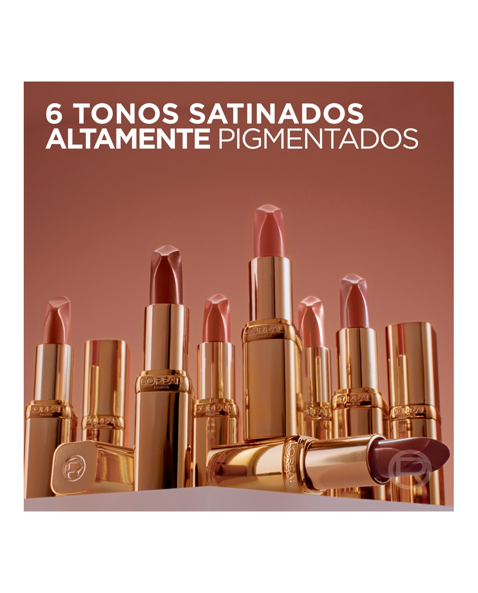 Imagen 6 de Barra De Labios Color Riche Nudes Of Worth Satinado L'Oréal Paris - 601 WORTH IT 601 WORTH IT