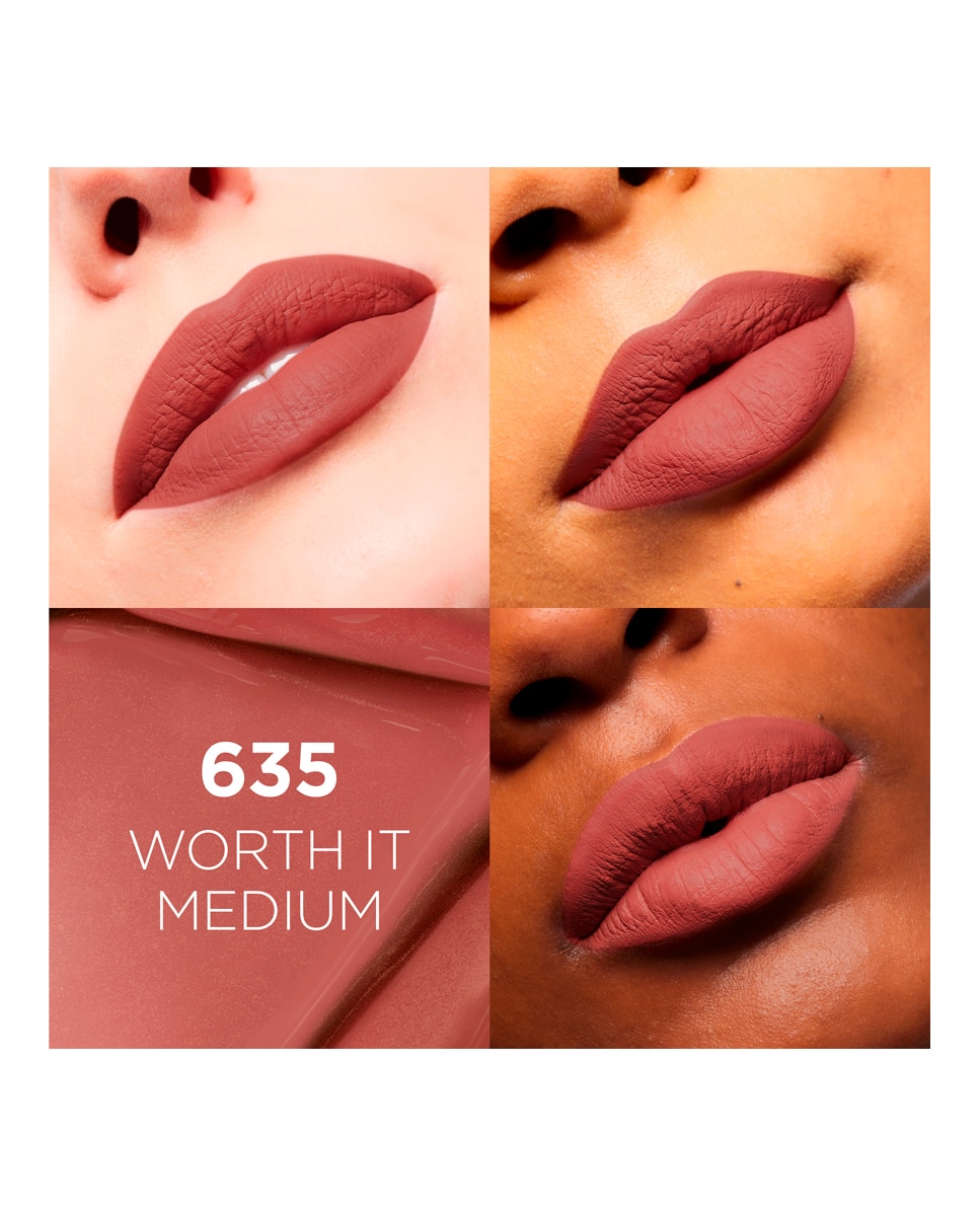 Barra de labios Infaillible Matte Resistance L'Oréal Paris - 635 Worth It Medium 5 ml 635 Worth It Medium-2
