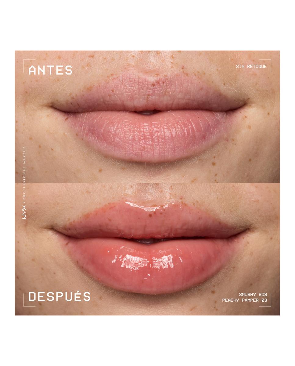 Imagen 10 de Bálsamo labial Smushy SOS NYX Professional Makeup - PEACHY PAMPER PEACHY PAMPER