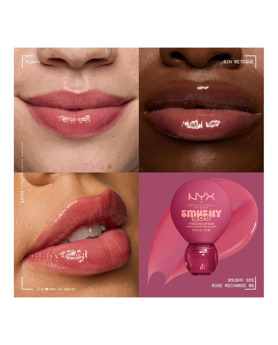 Imagen 8 de Bálsamo labial Smushy SOS NYX Professional Makeup - Rose Recharge 06 Rose Recharge 06