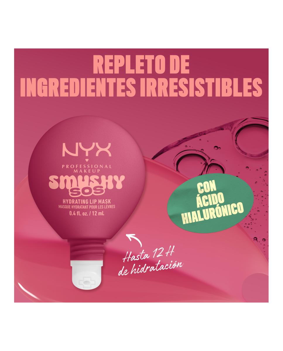 Imagen 12 de Bálsamo labial Smushy SOS NYX Professional Makeup - Rose Recharge 06 Rose Recharge 06