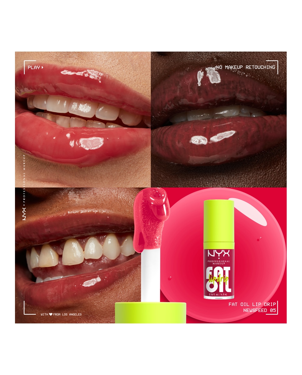Aceite Labial Fat Oil Lip Drip NYX Professional Makeup - 05 Newsfeed 05 Newsfeed-8