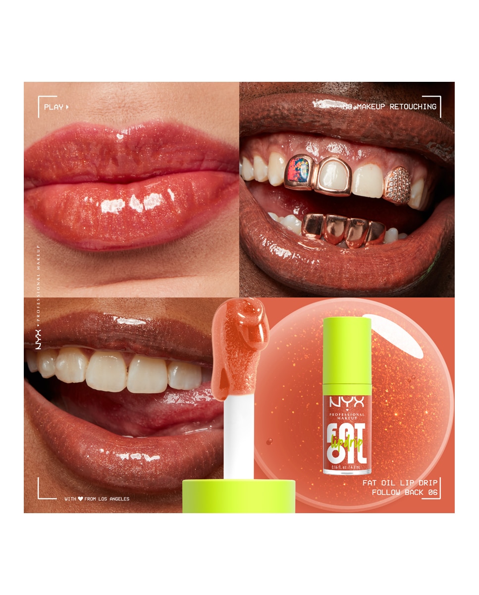 Aceite Labial Fat Oil Lip Drip NYX Professional Makeup - 06 Follow Back 06 Follow Back-8