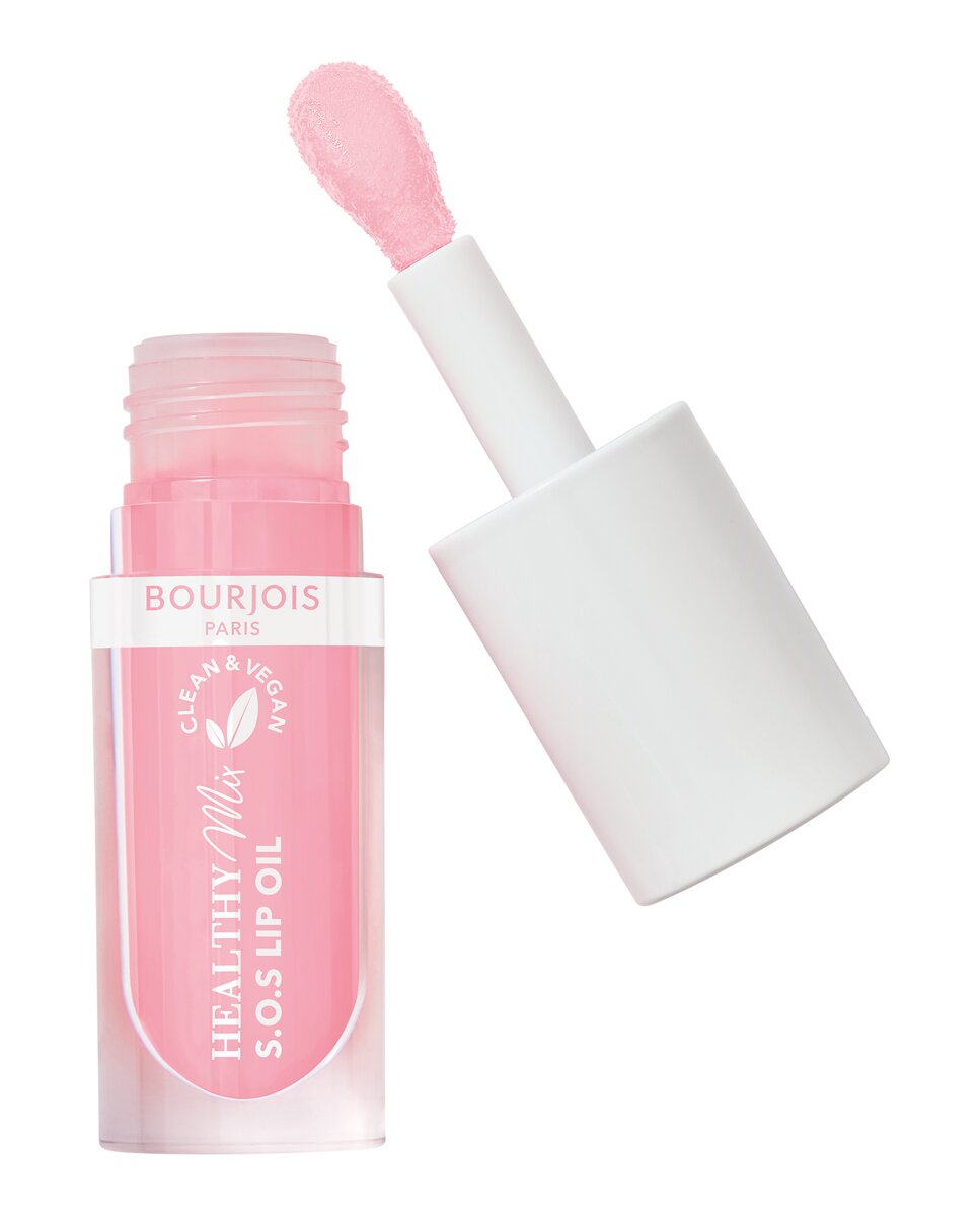 Imagen 4 de Aceite labial Healthy Mix S.O.S Lip oil 4.5 ml Bourjois - 01- Douceur de Rose 4,5 ml 01- Douceur de Rose