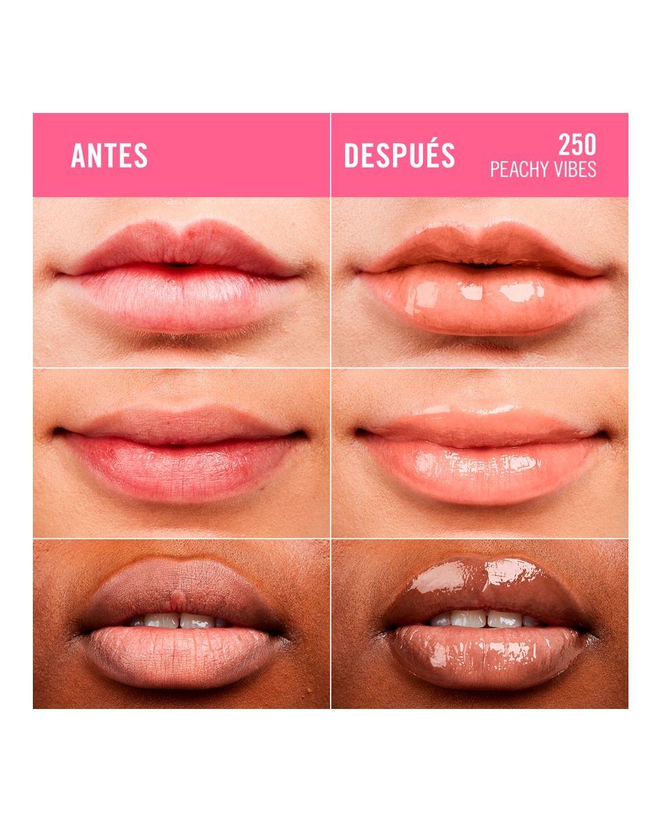 Brillo labial Thrill Seeker Glassy Gloss 10ml Rimmel London - Peachy Vibes 10 ml Peachy Vibes-4