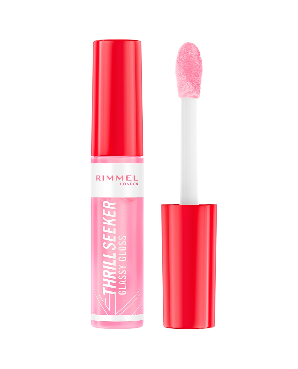 Brillo labial Thrill Seeker Glassy Gloss 10ml Rimmel London - Pink Candy 10 ml Pink Candy-2