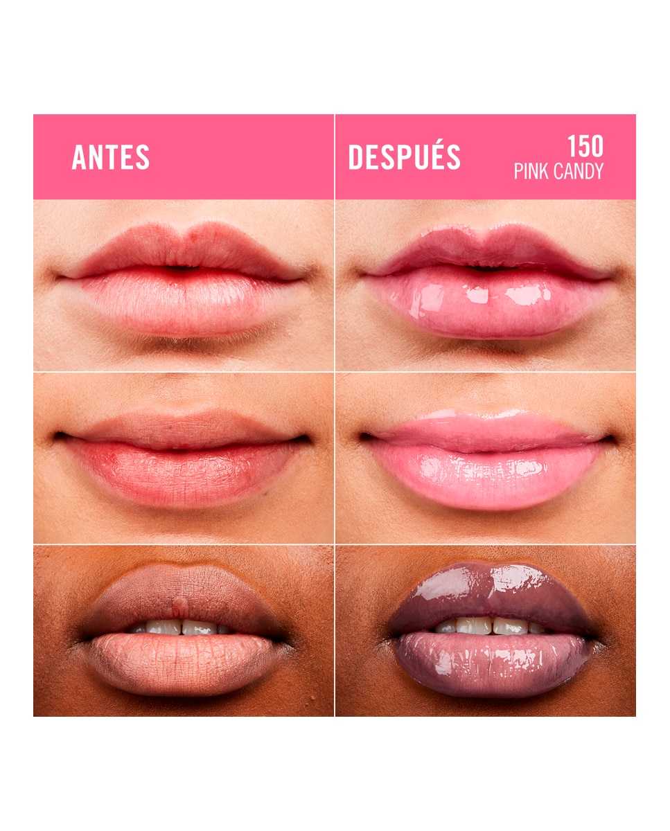 Brillo labial Thrill Seeker Glassy Gloss 10ml Rimmel London - Pink Candy 10 ml Pink Candy-4