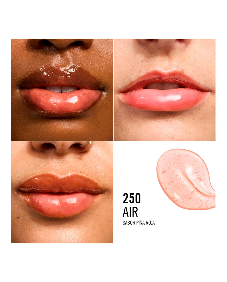 Brillo de labios Rim Maya Jama Glassy Gloss Rimmel London - 250 Air 10 ml 250 Air-5