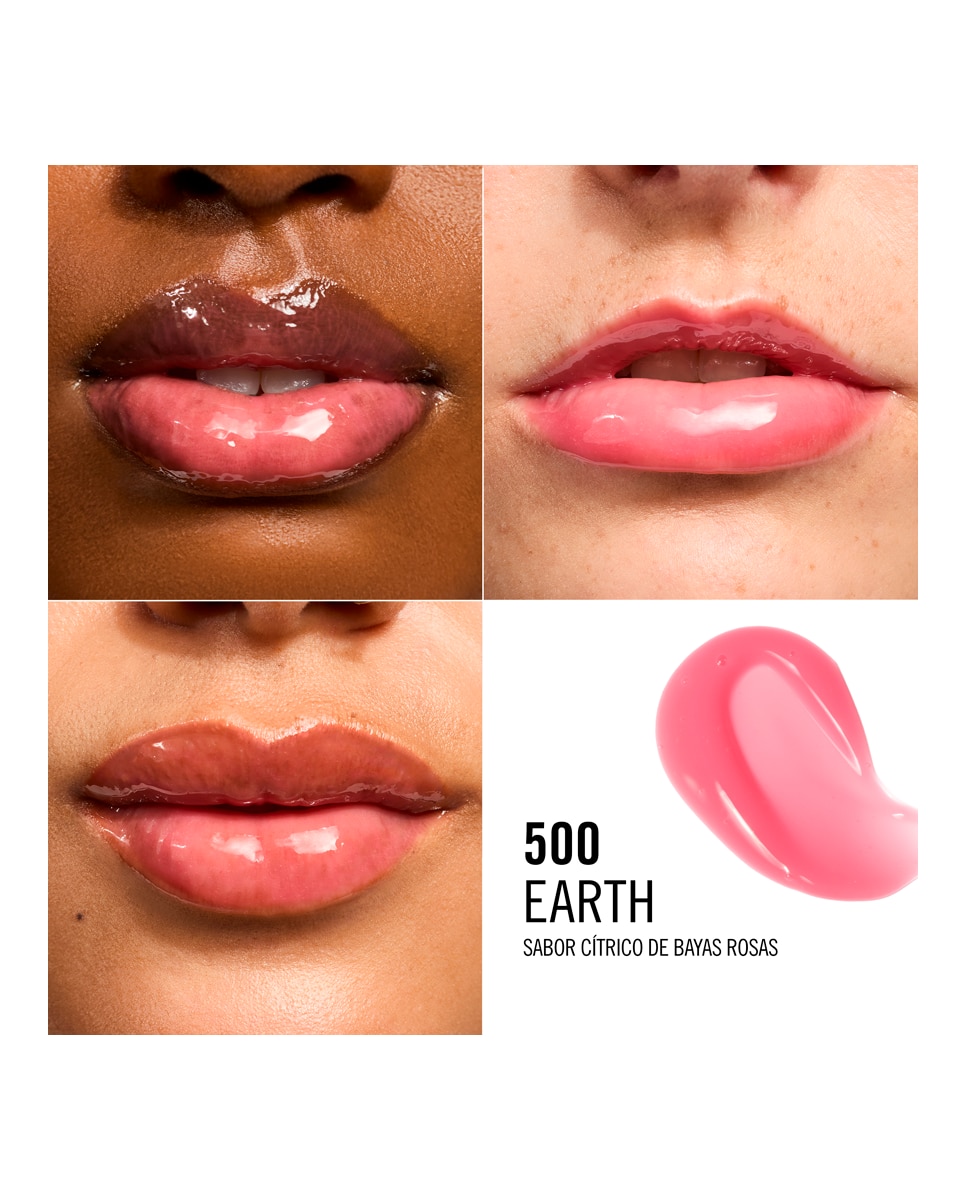 Brillo de labios Rim Maya Jama Glassy Gloss Rimmel London - 500 Earth 10 ml 500 Earth-5