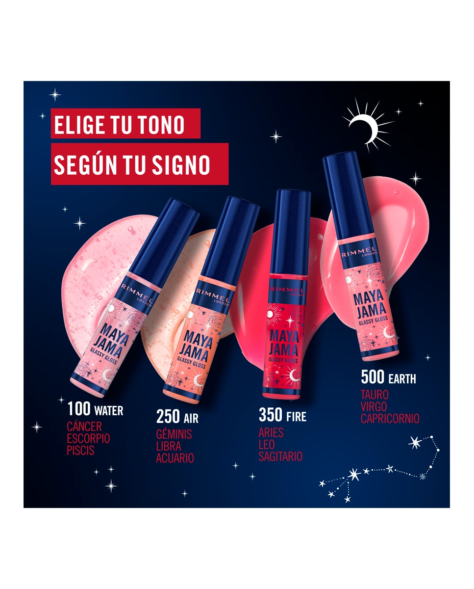 Brillo de labios Rim Maya Jama Glassy Gloss Rimmel London - 500 Earth 10 ml 500 Earth-6