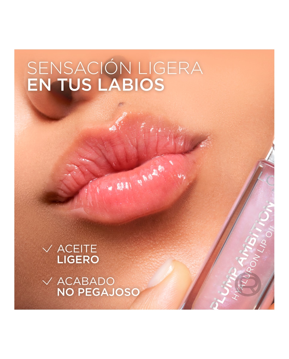 Aceite Labial L'Oreal Cosmetics L'Oreal Paradise Voluminizador Plump Ambition L'Oréal Paris - 101 Crystal Clear 5 ml 101 Crystal Clear-14