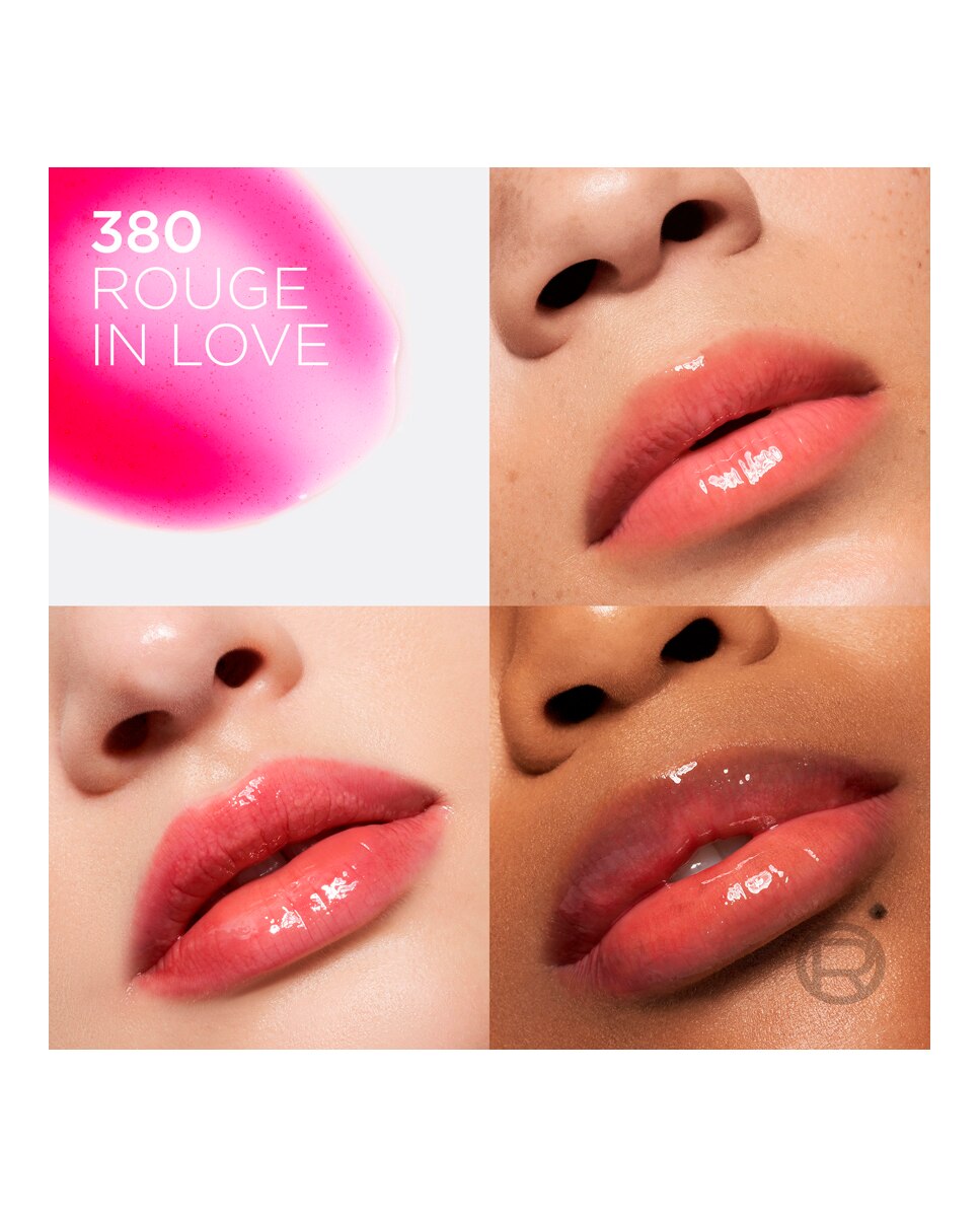 Aceite Labial L'Oreal Cosmetics L'Oreal Paradise Voluminizador Plump Ambition L'Oréal Paris - 380 Rouge in Love 5 ml 380 Rouge in Love-8