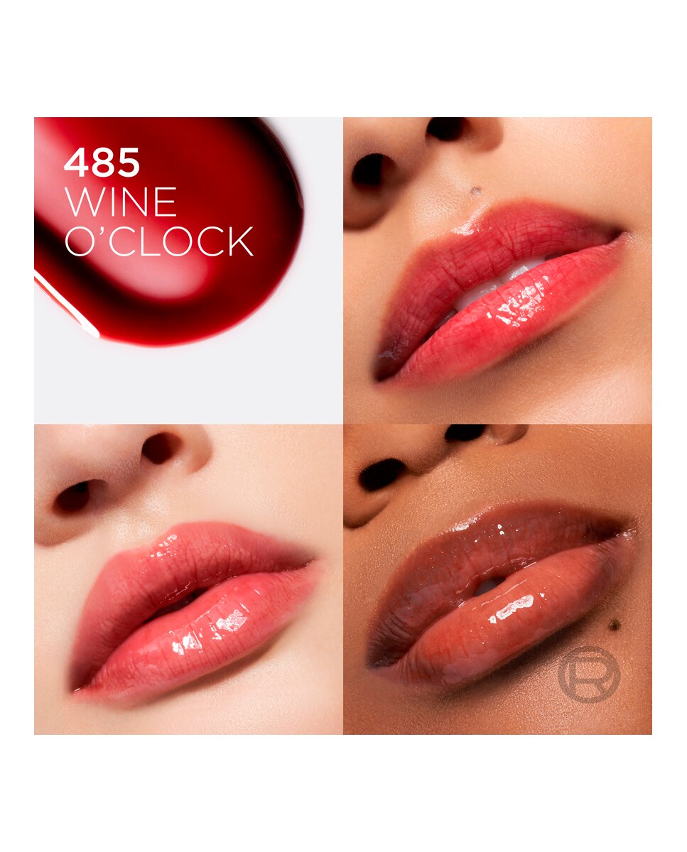 Aceite Labial L'Oreal Cosmetics L'Oreal Paradise Voluminizador Plump Ambition L'Oréal Paris - 485 Wine O'clock 5 ml 485 Wine O'clock-12
