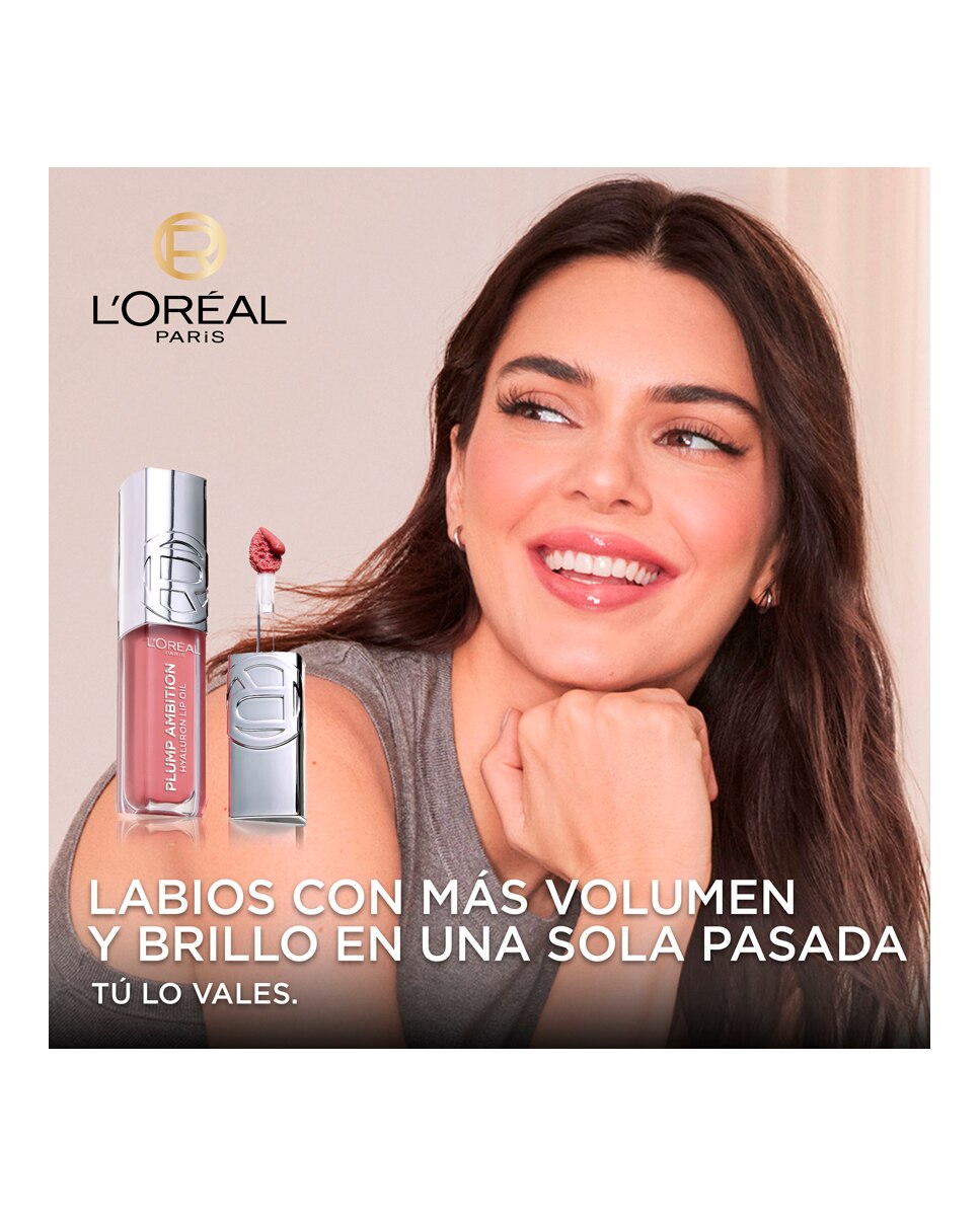 Imagen 8 de Aceite Labial L'Oreal Cosmetics L'Oreal Paradise Voluminizador Plump Ambition L'Oréal Paris - 490 Berry Jolie 5 ml 490 Berry Jolie