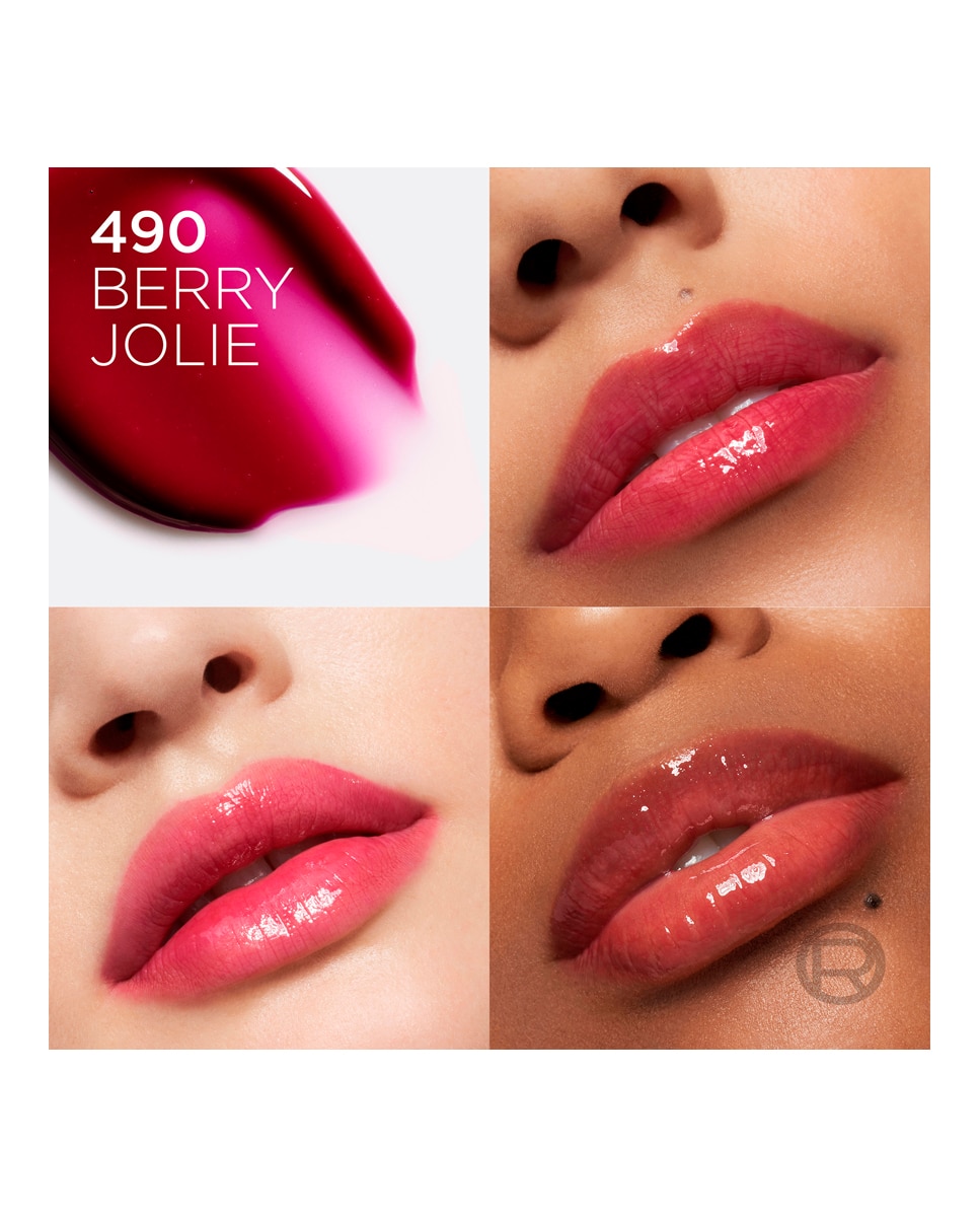 Imagen 14 de Aceite Labial L'Oreal Cosmetics L'Oreal Paradise Voluminizador Plump Ambition L'Oréal Paris - 490 Berry Jolie 5 ml 490 Berry Jolie