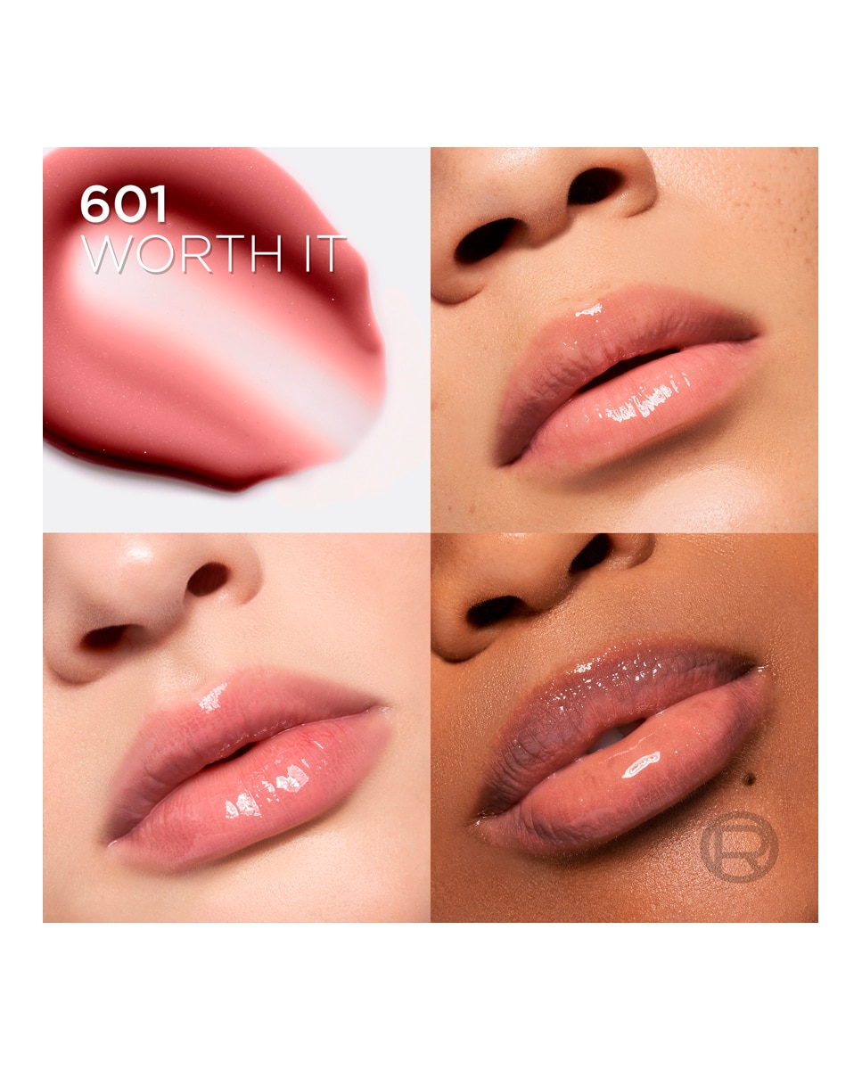 Aceite Labial L'Oreal Cosmetics L'Oreal Paradise Voluminizador Plump Ambition L'Oréal Paris - 601 Worth It 5 ml 601 Worth It-6