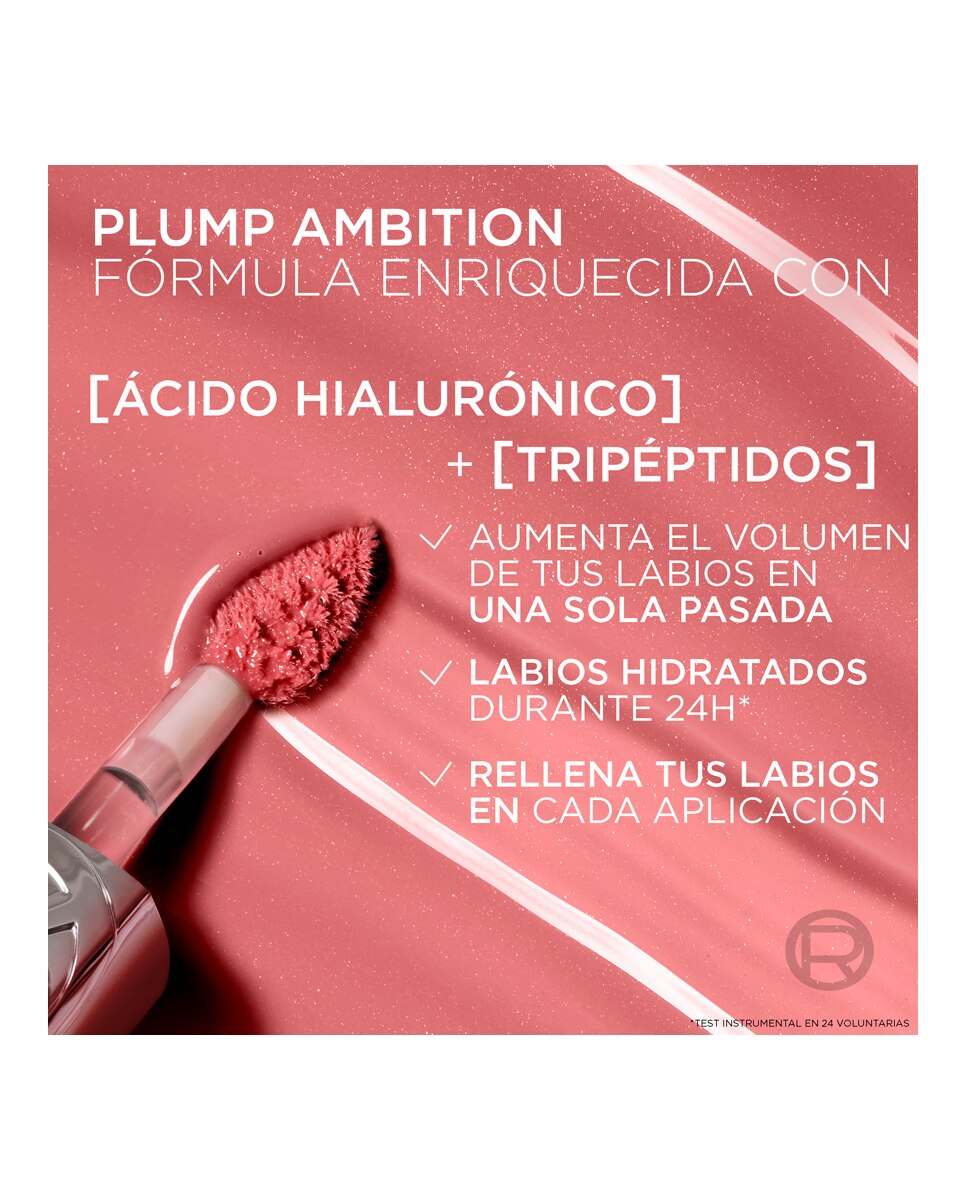 Aceite Labial L'Oreal Cosmetics L'Oreal Paradise Voluminizador Plump Ambition L'Oréal Paris - 601 Worth It 5 ml 601 Worth It-9