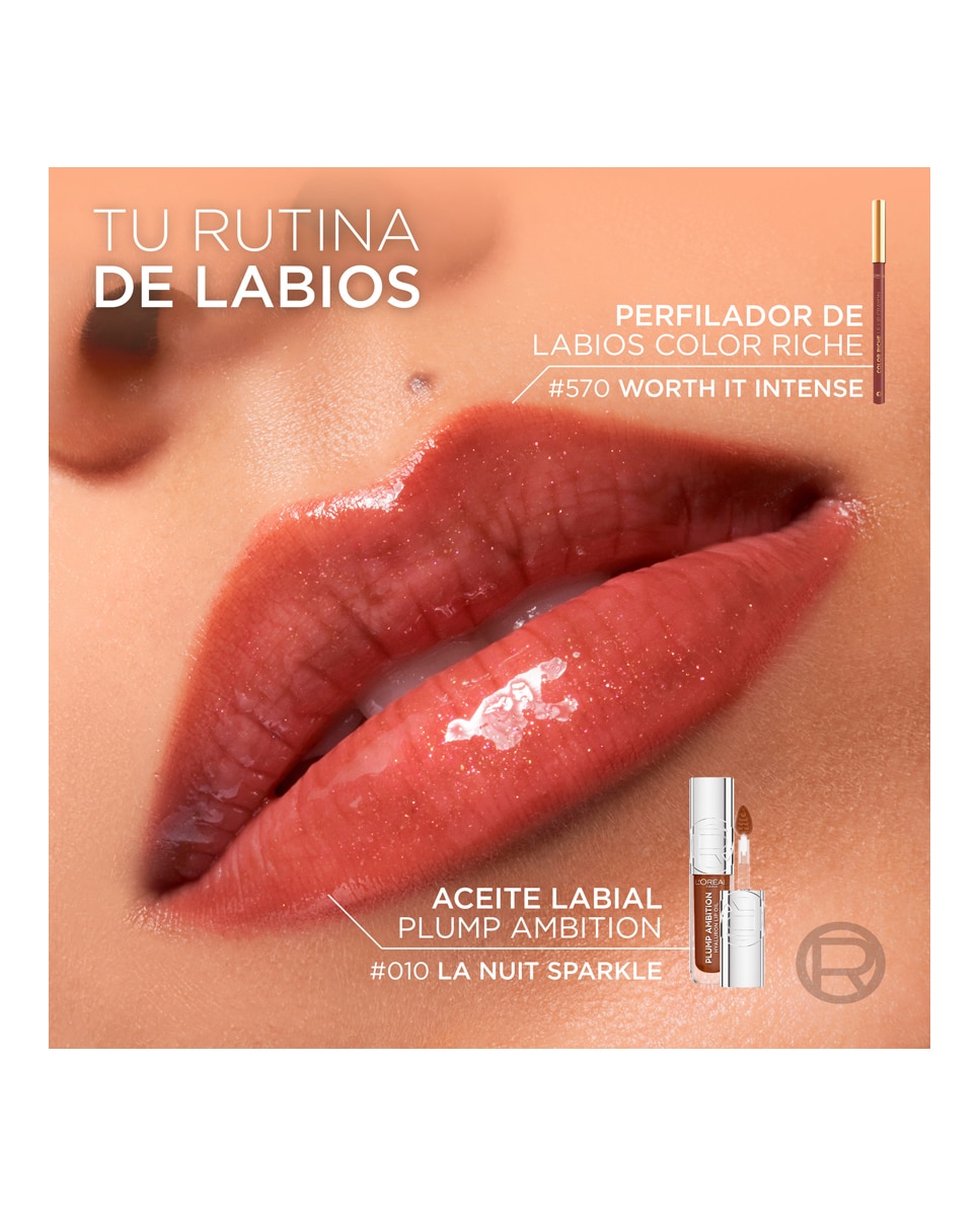 Aceite Labial L'Oreal Cosmetics L'Oreal Paradise Voluminizador Plump Ambition L'Oréal Paris - 650 Nude Macaron 5 ml 650 Nude Macaron-11