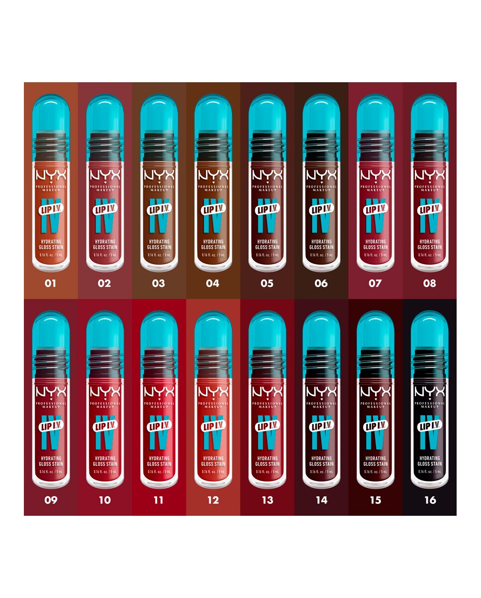 Tinte labial hidratante efecto gloss de Larga Duración con Vitaminas LIP IV Gloss NYX Professional Makeup - Splash-N-Spice WSLS03 Splash-N-Spice WSLS03-12