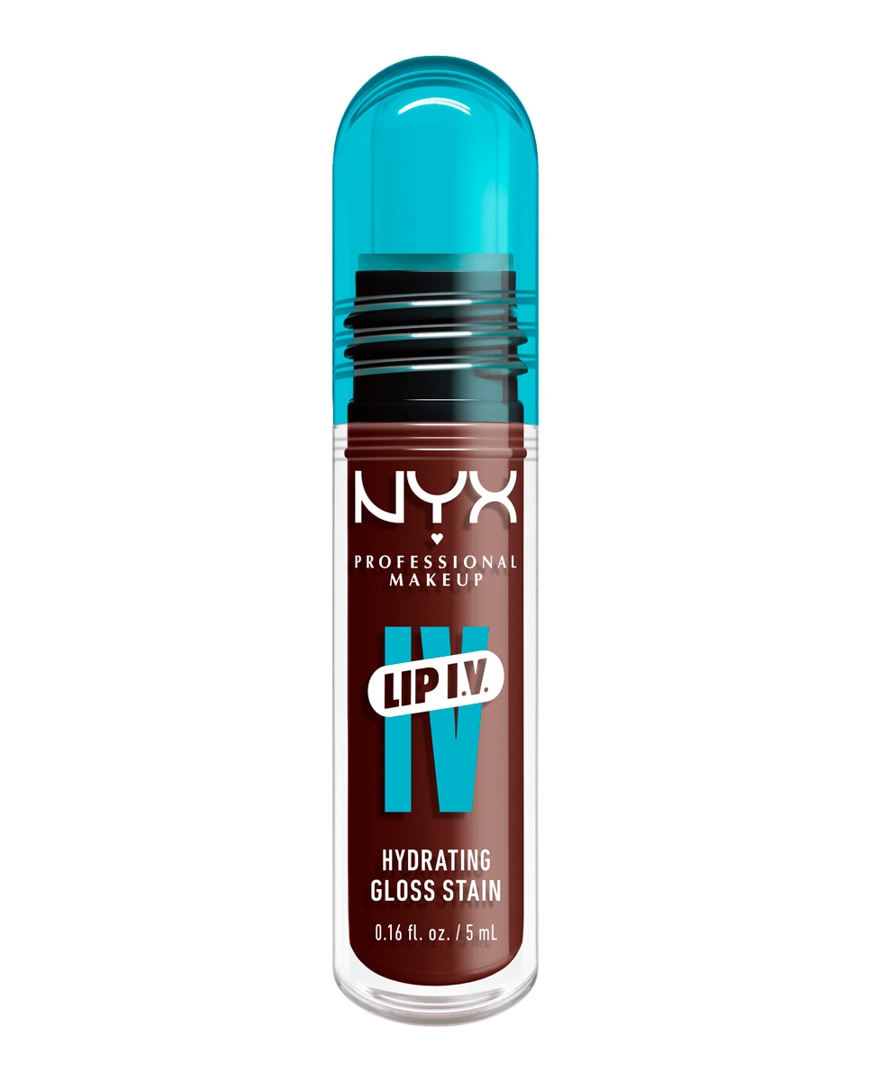Tinte labial hidratante efecto gloss de Larga Duración con Vitaminas LIP IV Gloss NYX Professional Makeup - Mocha-Me-Wet WSLS05 Mocha-Me-Wet WSLS05-1