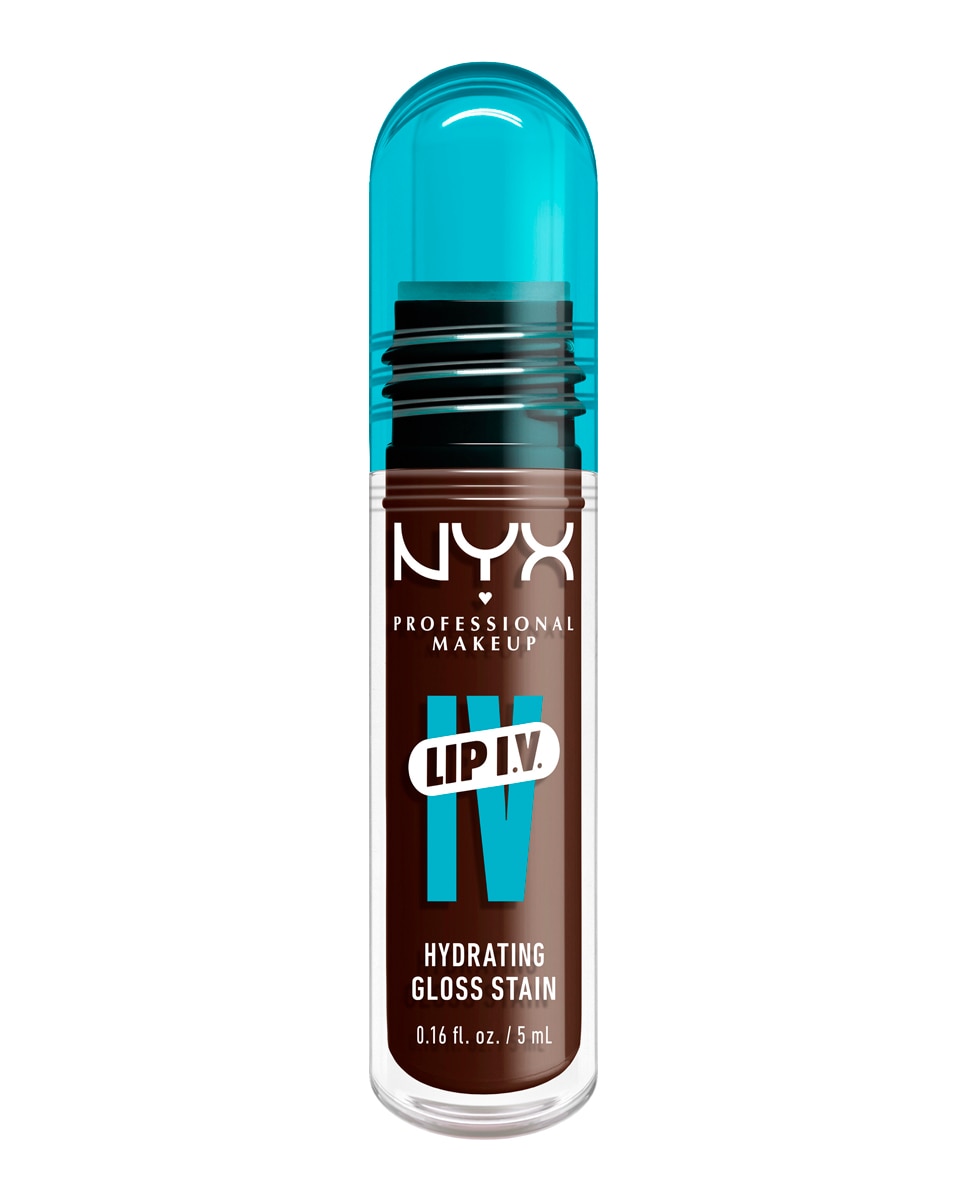 Tinte labial hidratante efecto gloss de Larga Duración con Vitaminas LIP IV Gloss NYX Professional Makeup - Espresso Soak WSLS06 Espresso Soak WSLS06-1