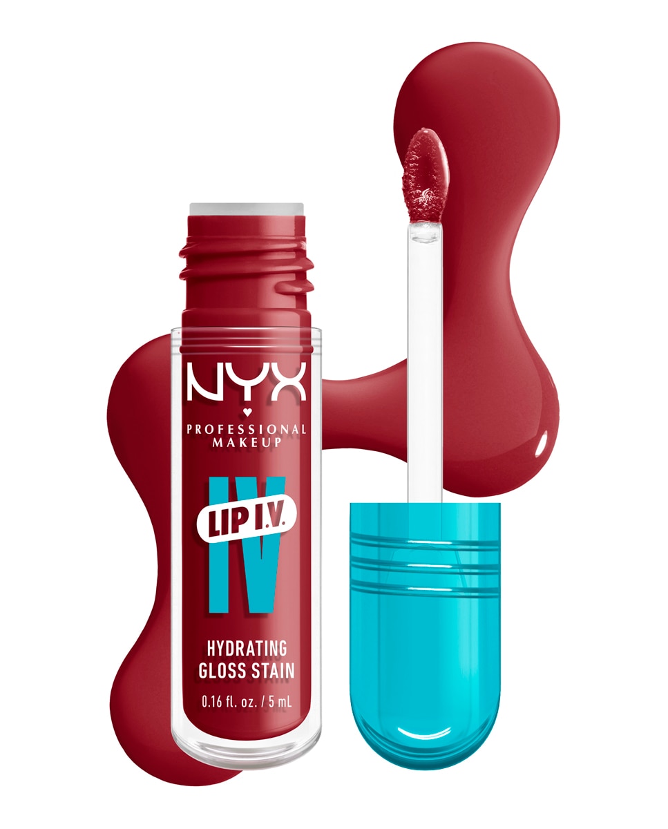 Tinte labial hidratante efecto gloss de Larga Duración con Vitaminas LIP IV Gloss NYX Professional Makeup - Blush Rush WSLS09 Blush Rush WSLS09-5