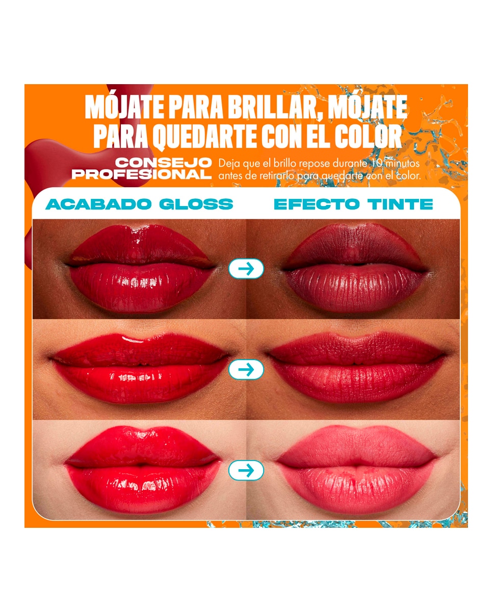 Tinte labial hidratante efecto gloss de Larga Duración con Vitaminas LIP IV Gloss NYX Professional Makeup - Blush Rush WSLS09 Blush Rush WSLS09-7
