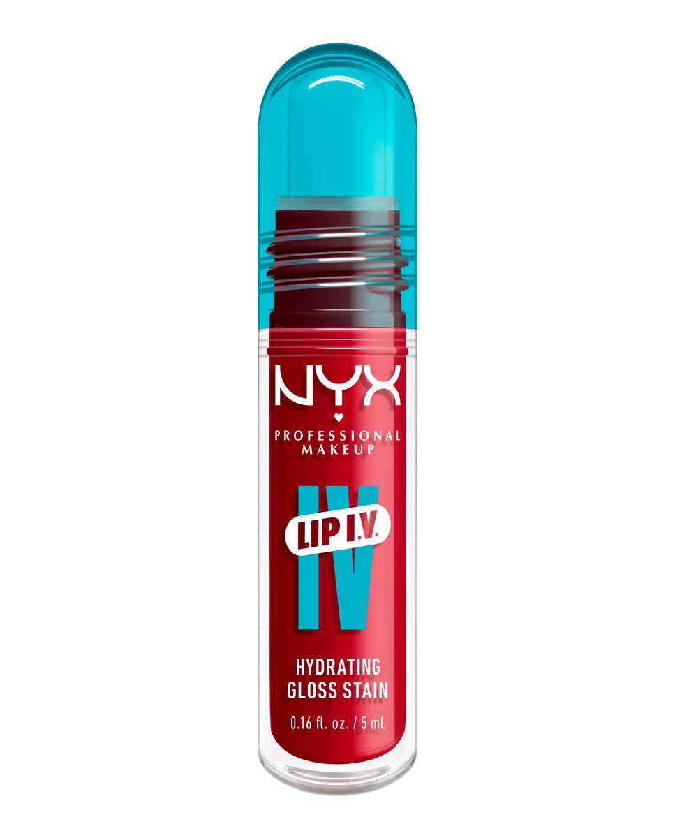Tinte labial hidratante efecto gloss de Larga Duración con Vitaminas LIP IV Gloss NYX Professional Makeup - Red Set Wet WSLS11 Red Set Wet WSLS11-1