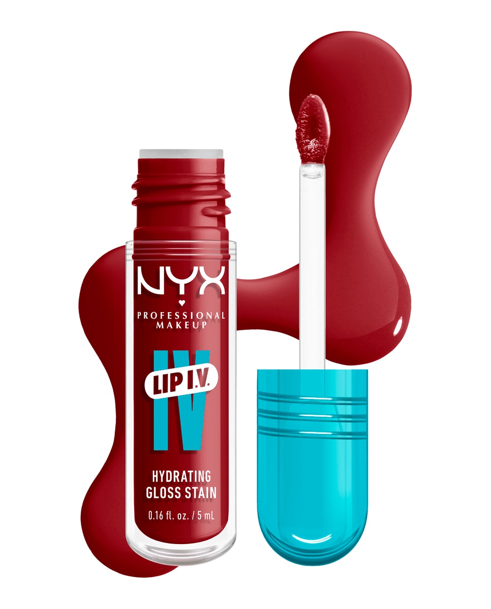 Tinte labial hidratante efecto gloss de Larga Duración con Vitaminas LIP IV Gloss NYX Professional Makeup - Cranberry Splash WSLS13 Cranberry Splash WSLS13-5
