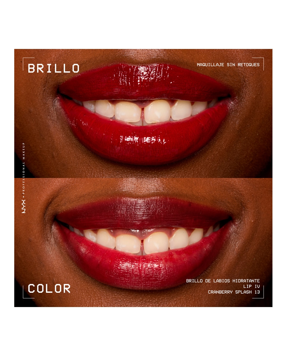 Tinte labial hidratante efecto gloss de Larga Duración con Vitaminas LIP IV Gloss NYX Professional Makeup - Cranberry Splash WSLS13 Cranberry Splash WSLS13-8