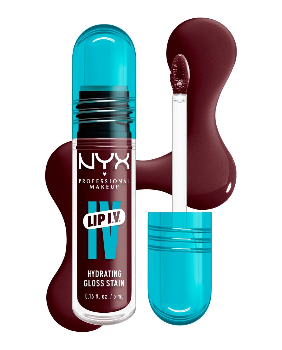 Tinte labial hidratante efecto gloss de Larga Duración con Vitaminas LIP IV Gloss NYX Professional Makeup - Mauve-N-Moist WSLS14 Mauve-N-Moist WSLS14-5