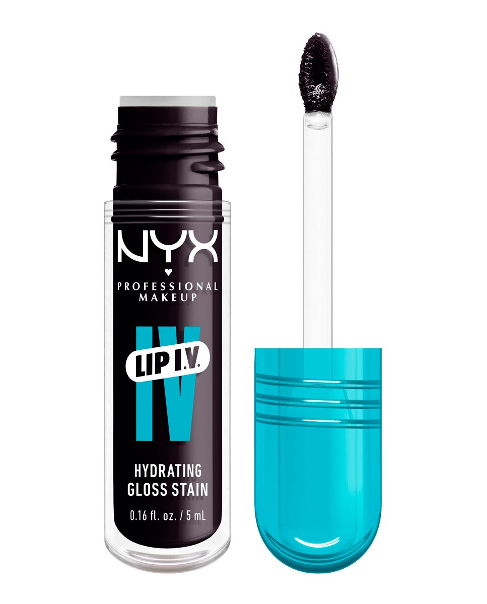Tinte labial hidratante efecto gloss de Larga Duración con Vitaminas LIP IV Gloss NYX Professional Makeup - Grape Gushin WSLS16 Grape Gushin WSLS16-2