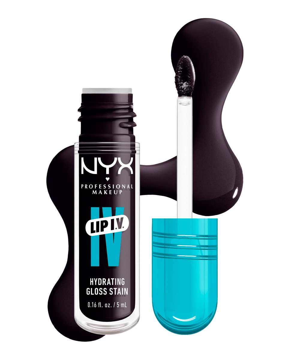 Tinte labial hidratante efecto gloss de Larga Duración con Vitaminas LIP IV Gloss NYX Professional Makeup - Grape Gushin WSLS16 Grape Gushin WSLS16-5