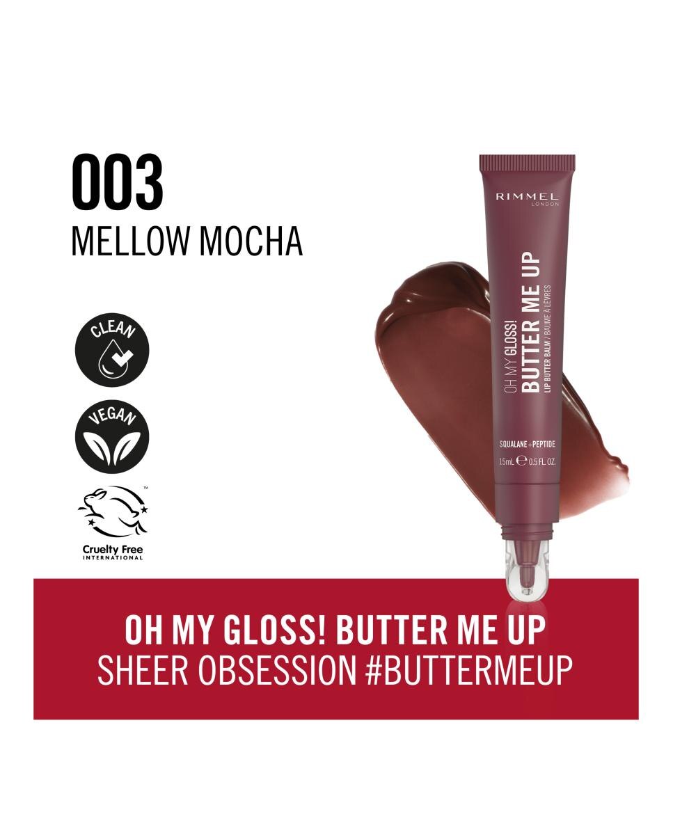 Bálsamo Labial Oh My Gloss Butter Me Up Rimmel London - Mellow Mocha 003 Mellow Mocha 003-5