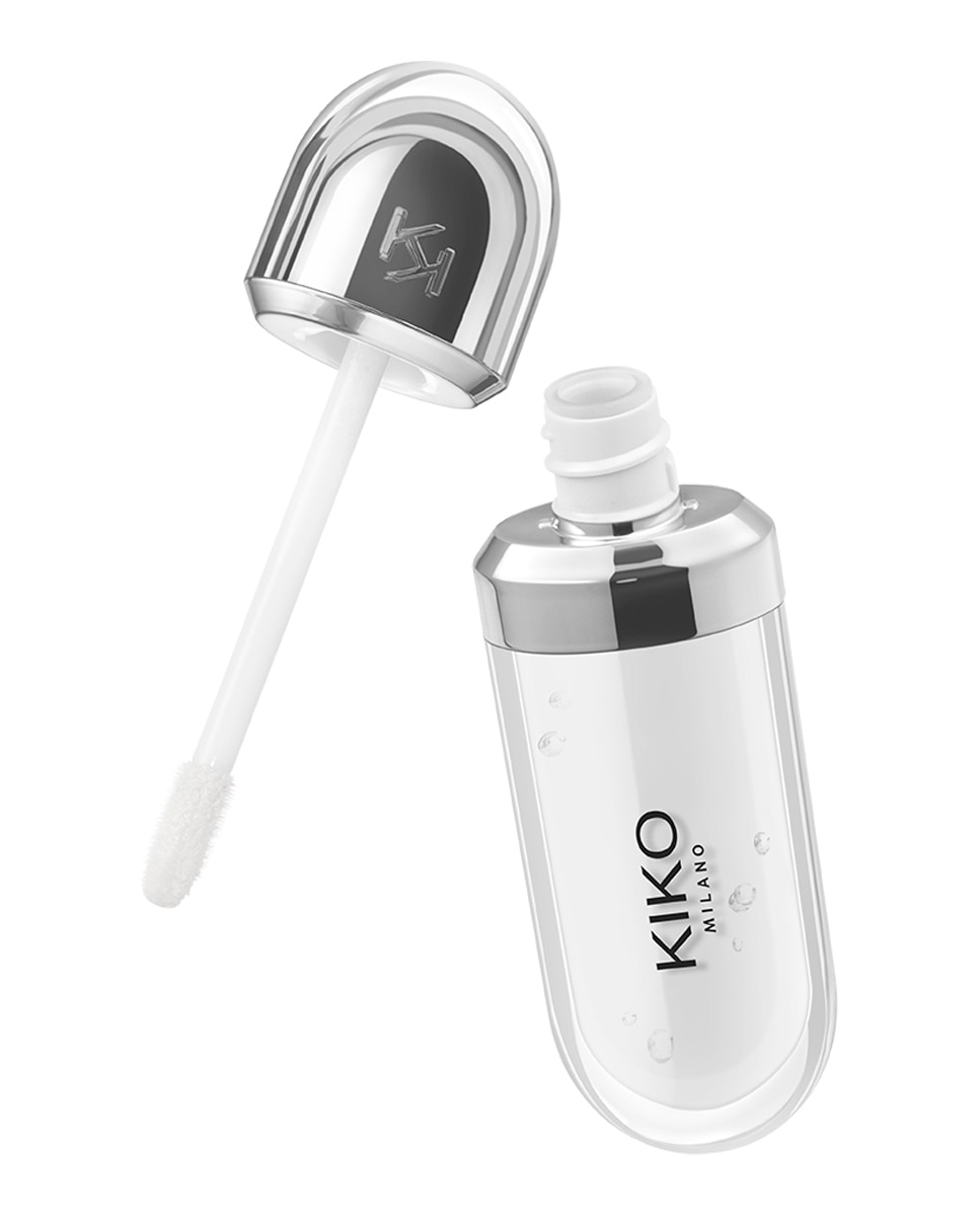 Brillo De Labios Emoliente Efecto 3D Hydra Lipgloss Kiko Milano - 01 Clear 01 Clear-4