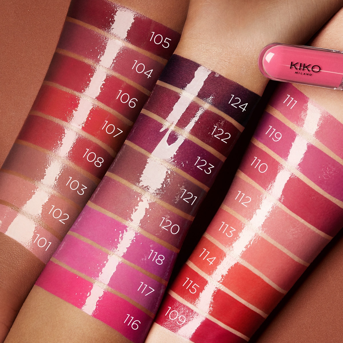 Barra De Labios Líquida Hasta 16 Horas De Duración Unlimited Double Touch Kiko Milano - 107 Cherry Red 107 Cherry Red-5