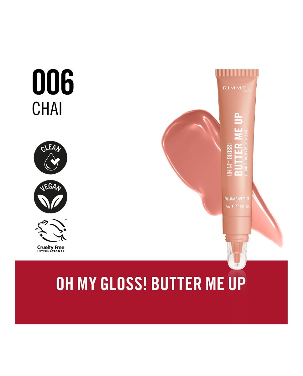Brillo de Labios Oh My Gloss! Butter Me Up, Labial Rimmel London - Chai 15 ml Chai-4