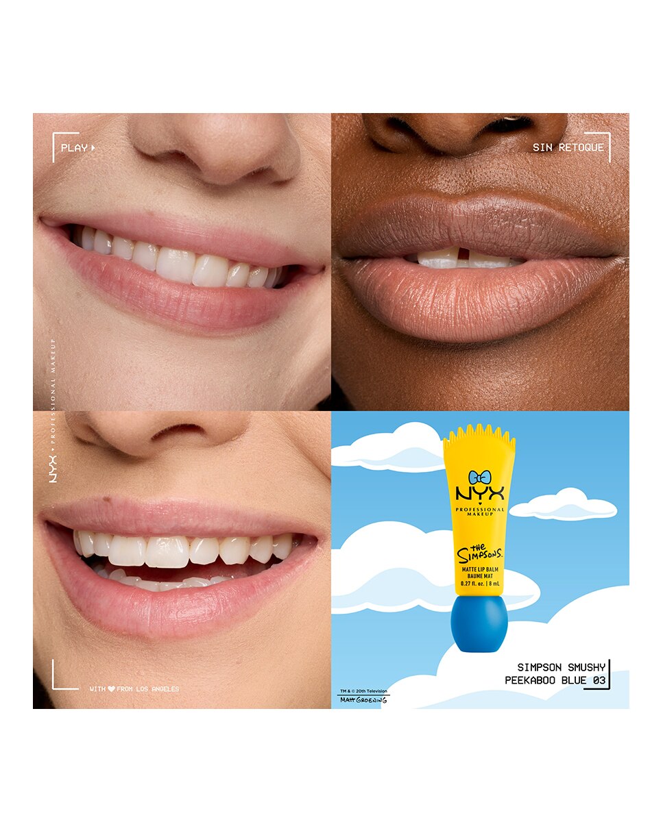 Bálsamo Labial Simpson Smushy Bálsamo Labial Peekaboo Blue NYX Professional Makeup - Peekaboo Blue Peekaboo Blue-8