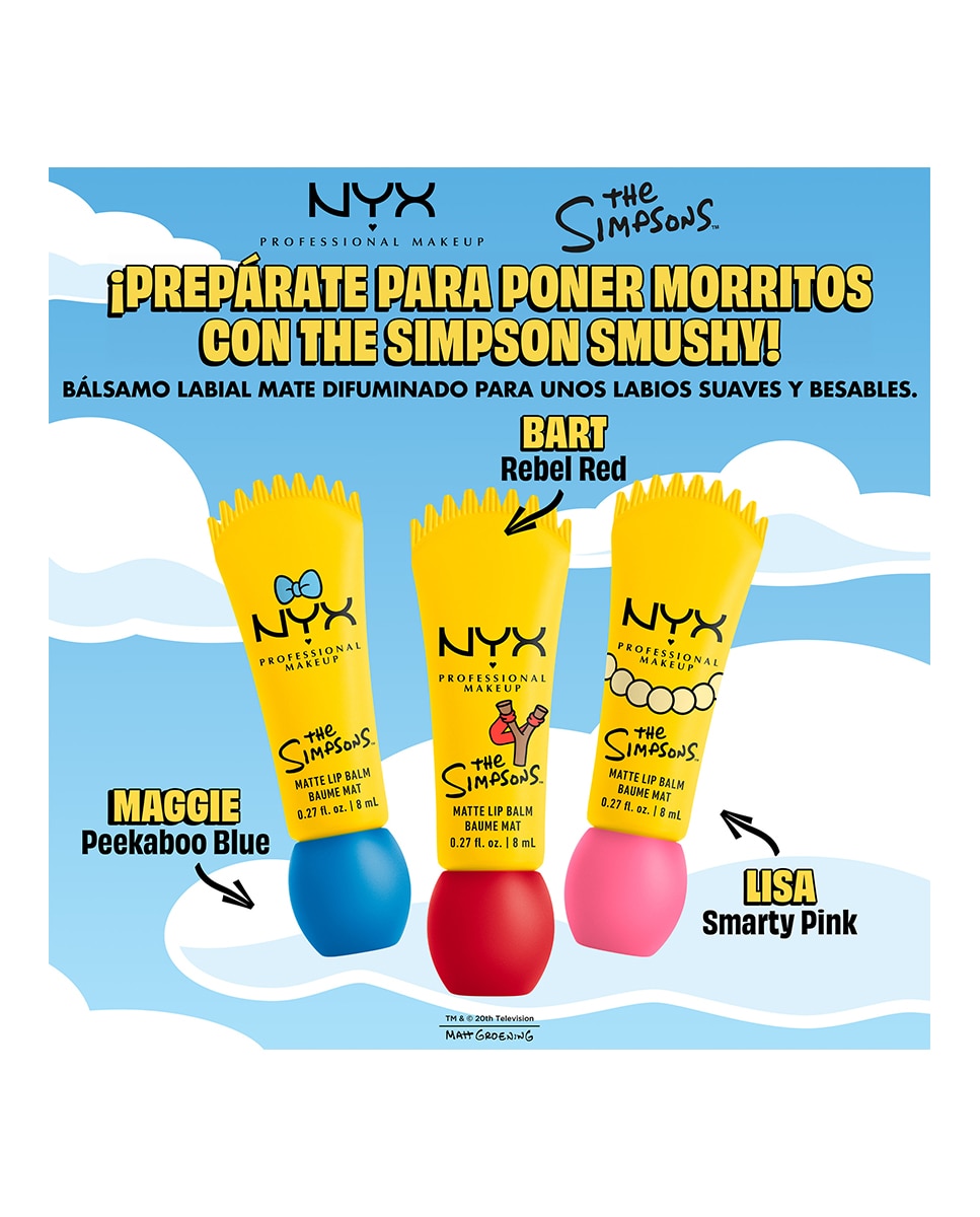 Bálsamo Labial Simpson Smushy Bálsamo Labial Peekaboo Blue NYX Professional Makeup - Peekaboo Blue Peekaboo Blue-10