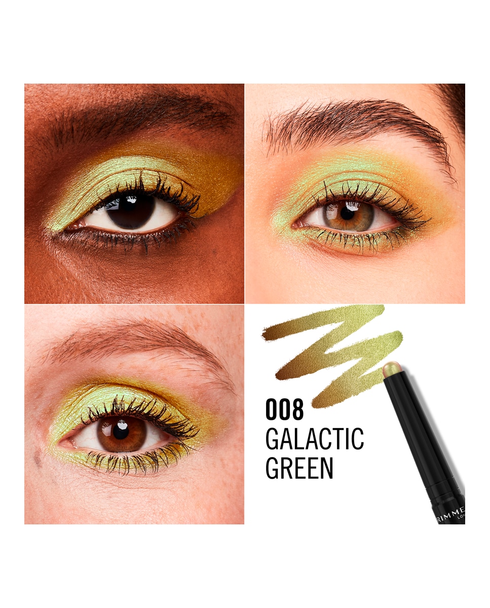 Sombra de Ojos En Barra Wonder'Last Rimmel London - 008 Galactic Green 1,64 g 008 Galactic Green-4