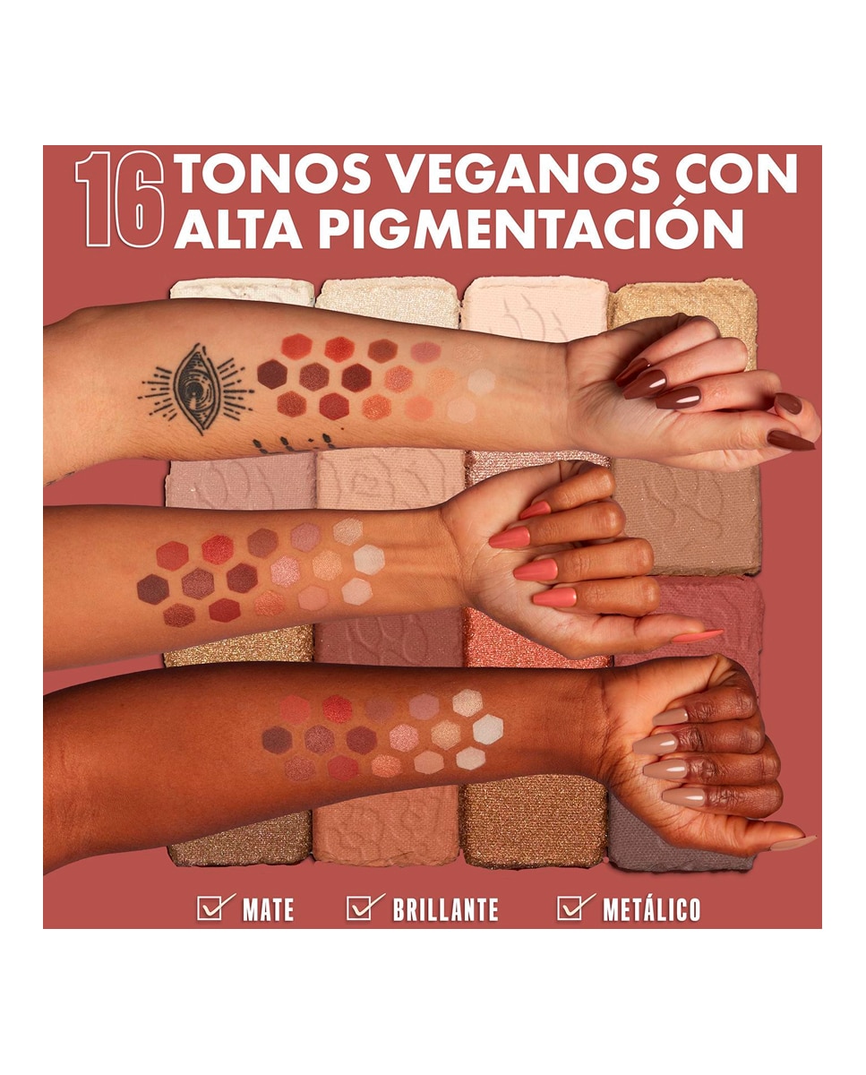 Paletas De Sombras Ultimate Shadow Palette Warm Neutrals Nyx Professional Makeup - Nude Nude-5