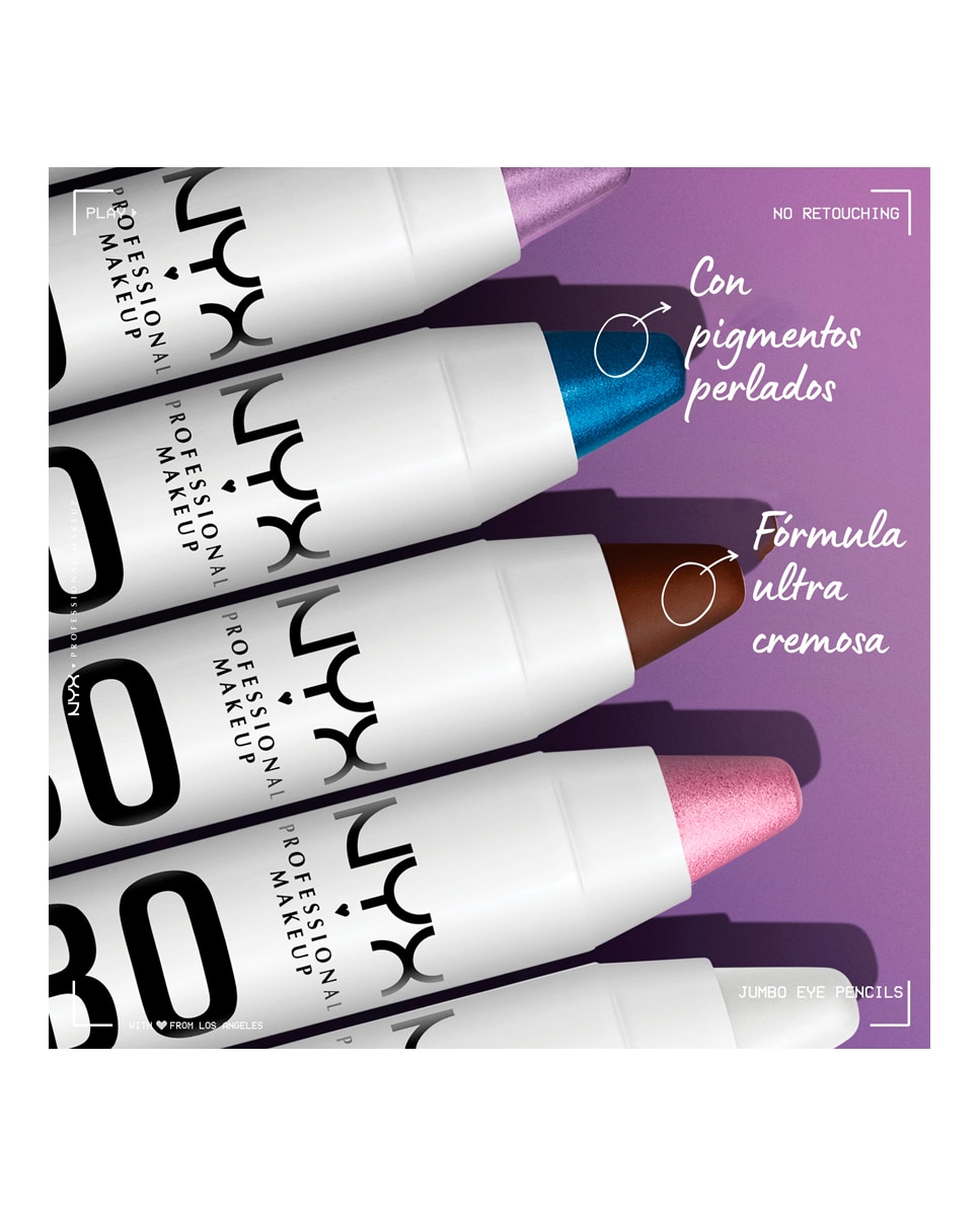Imagen 10 de Lápiz de ojos Jumbo Eye Pencil NYX Professional Makeup - Frosting 5 g Frosting