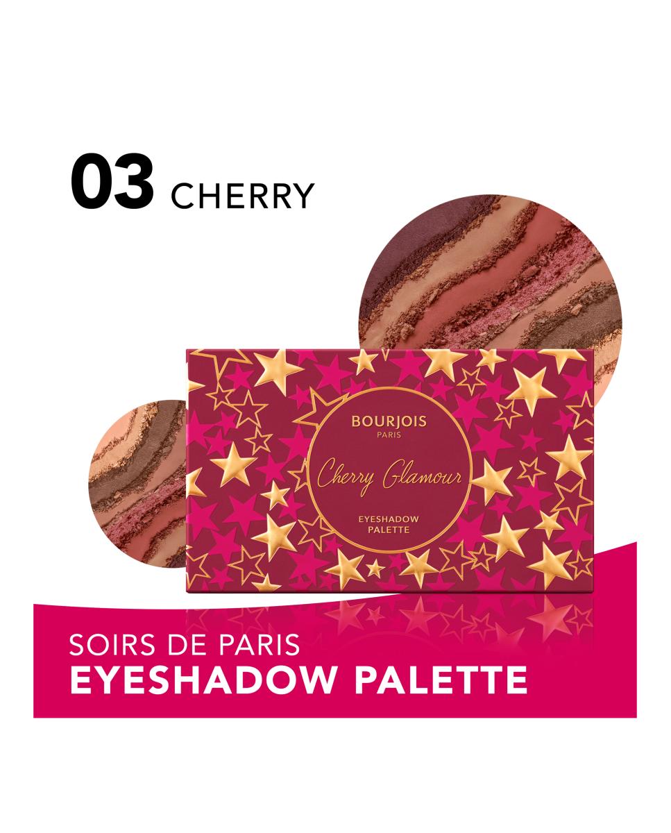 Paleta De Sombras De Ojos Cherry Glamour Soirs De Bourjois 3