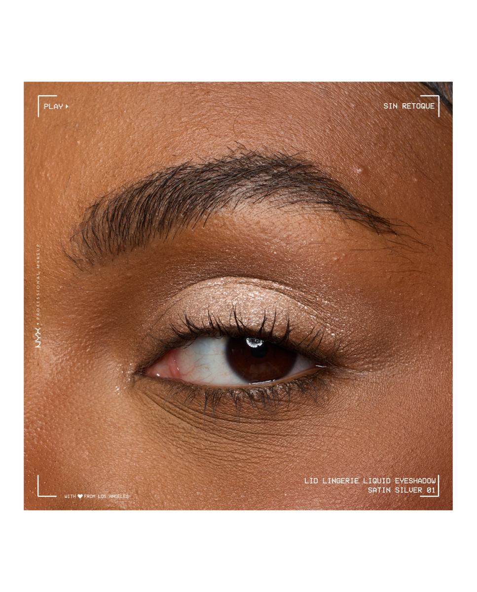 Sombra de ojos Lid Lingerie NYX Professional Makeup - Satin Silver 01 Satin Silver 01-16