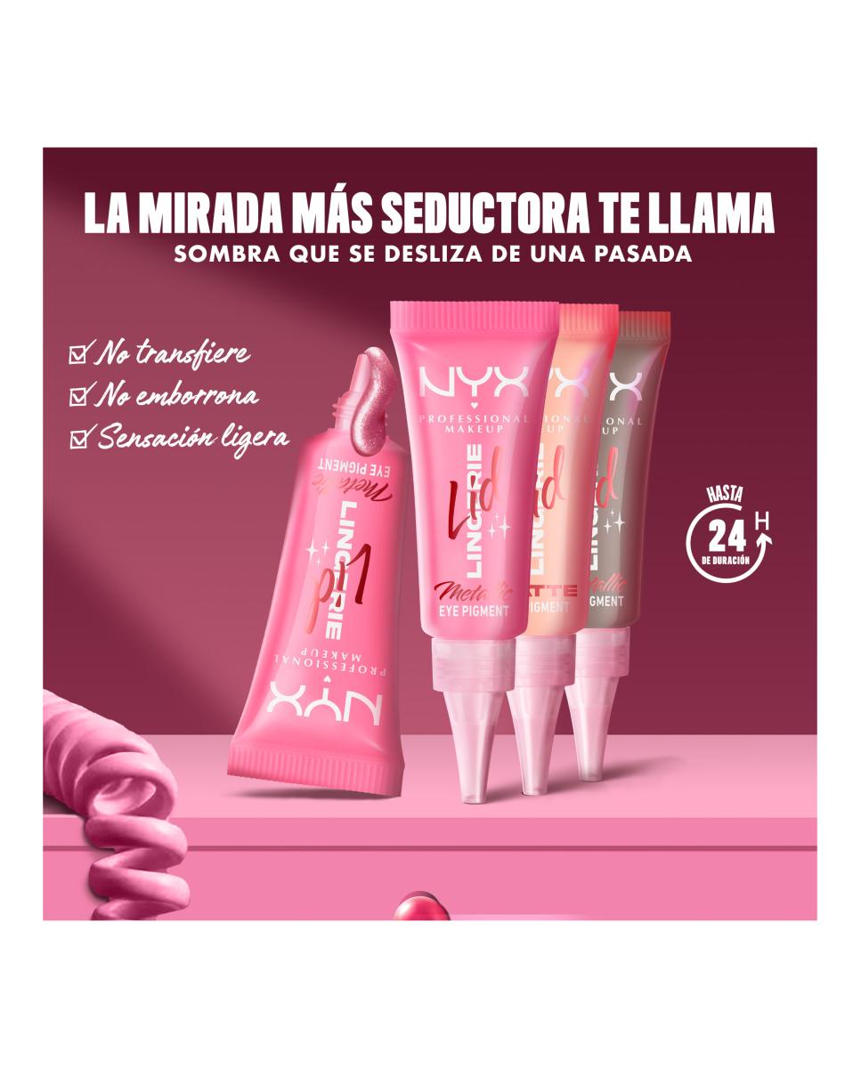 Sombra de ojos Lid Lingerie NYX Professional Makeup - Risky Rosé 04 Risky Rosé 04-9