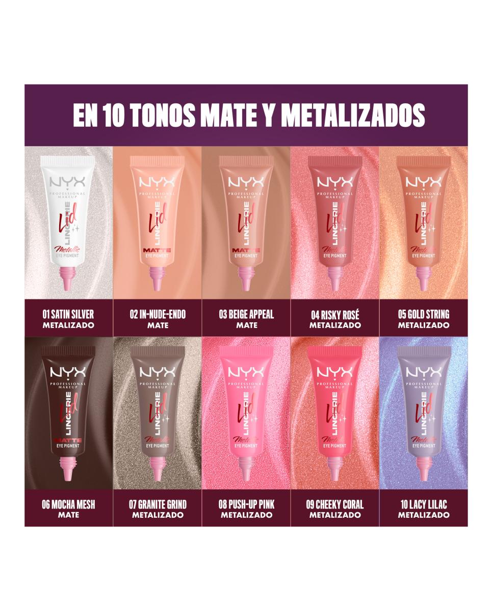 Sombra de ojos Lid Lingerie NYX Professional Makeup - Cheeky Coral 09 Cheeky Coral 09-11