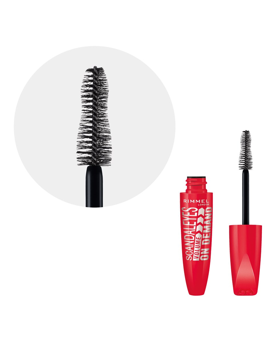 Máscara de pestañas Scandaleyes Volume On Demand Rimmel London - 1 1-3